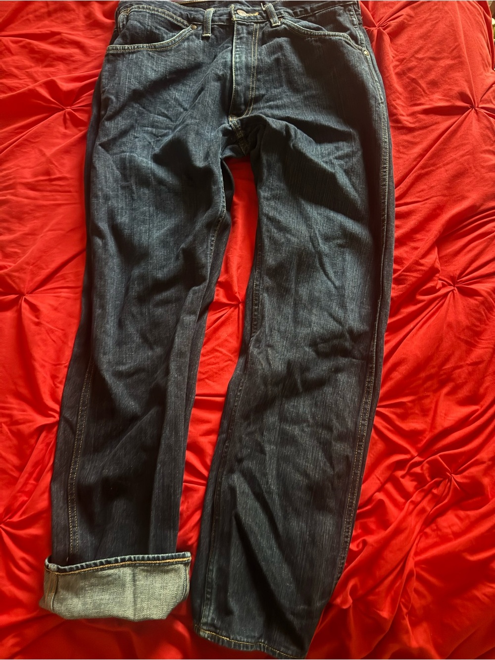 Bape Dark Blue Straight-Leg Jeans